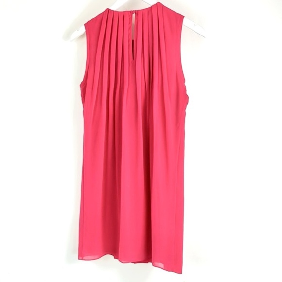 Ted Baker Pelayo Pink Bow-Neck Chiffon Mini Dress - Picture 3 of 13